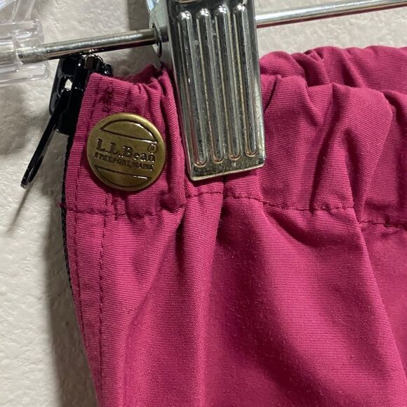 Vintage L.L. Bean Full Side‎ Zip Nylon Wind Pants Magenta Size M USA Y2K Hiking - Picture 6 of 11